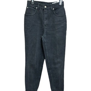 Lawman Womens Jeans Size 9 High Rise Slim Fit Button Western Black Vintage
